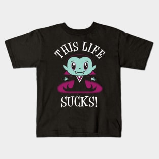 Life Sucks - Creepy Cute - Kawaii Vampire - Goth Kids T-Shirt